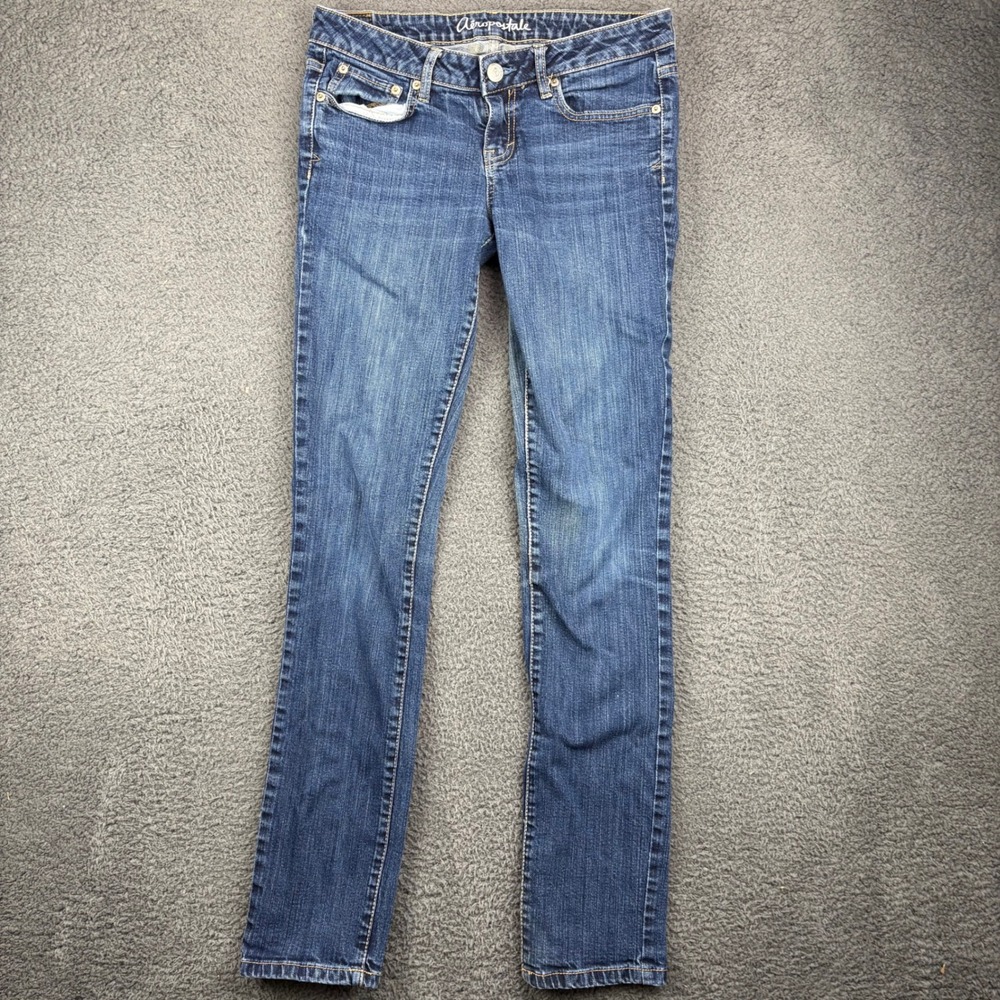 Aeropostale Bayla Skinny Jeans Medium Wash Kids Size 4 Long‎